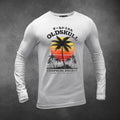 Old Season Tropical Escape T-shirt met lange mouwen Retro Logo