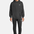 Oversized Kledingstuk Geverfd Hoodie Tracksuit Black