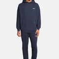 Oversized Garment Dyed Hoodie Trainingspak Navy Blue